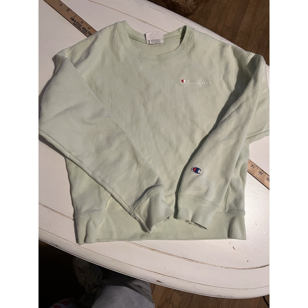 Champion Reverse Weave S Pastel Mint Green Sweatshirt Women's Y2K‎